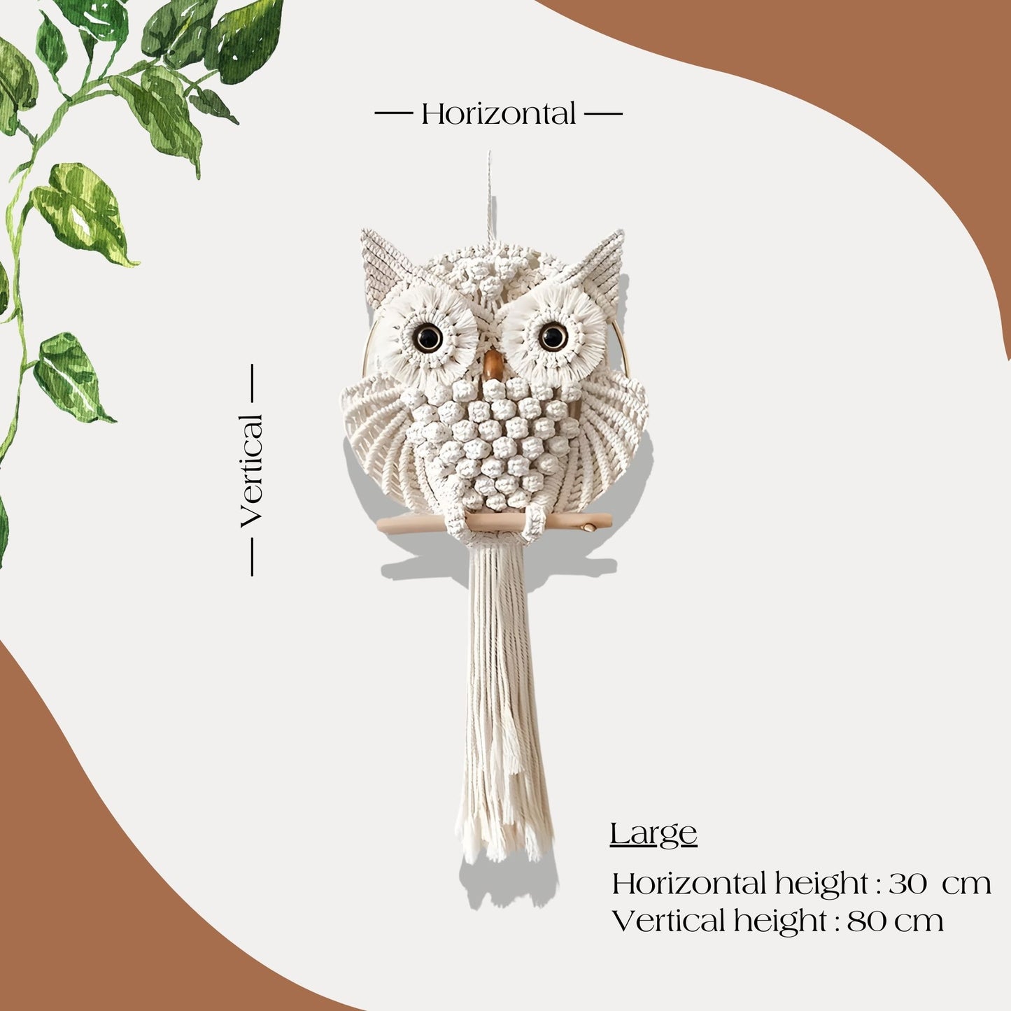 Bohemian Wisdom Owl Macrame