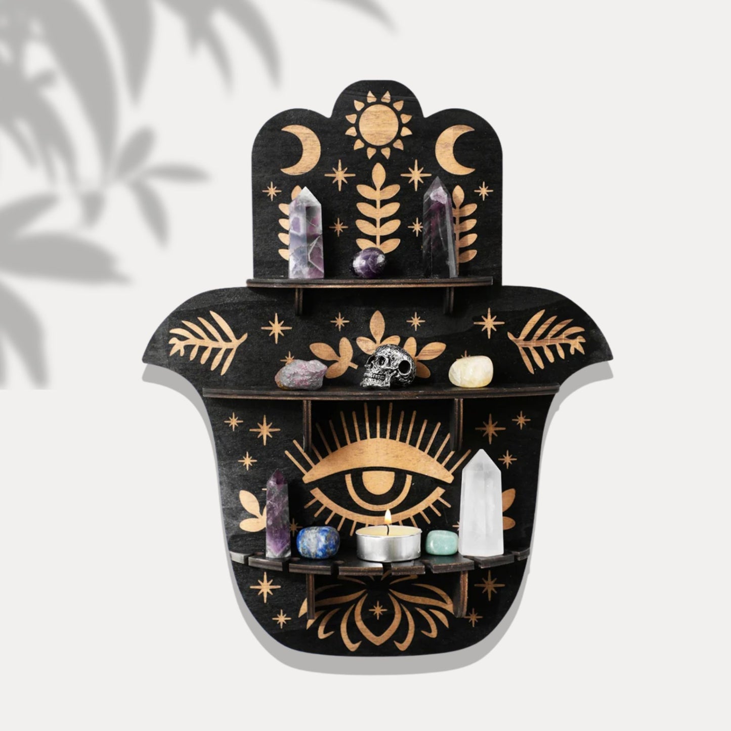 Celestial Hamsa Wall Shelf