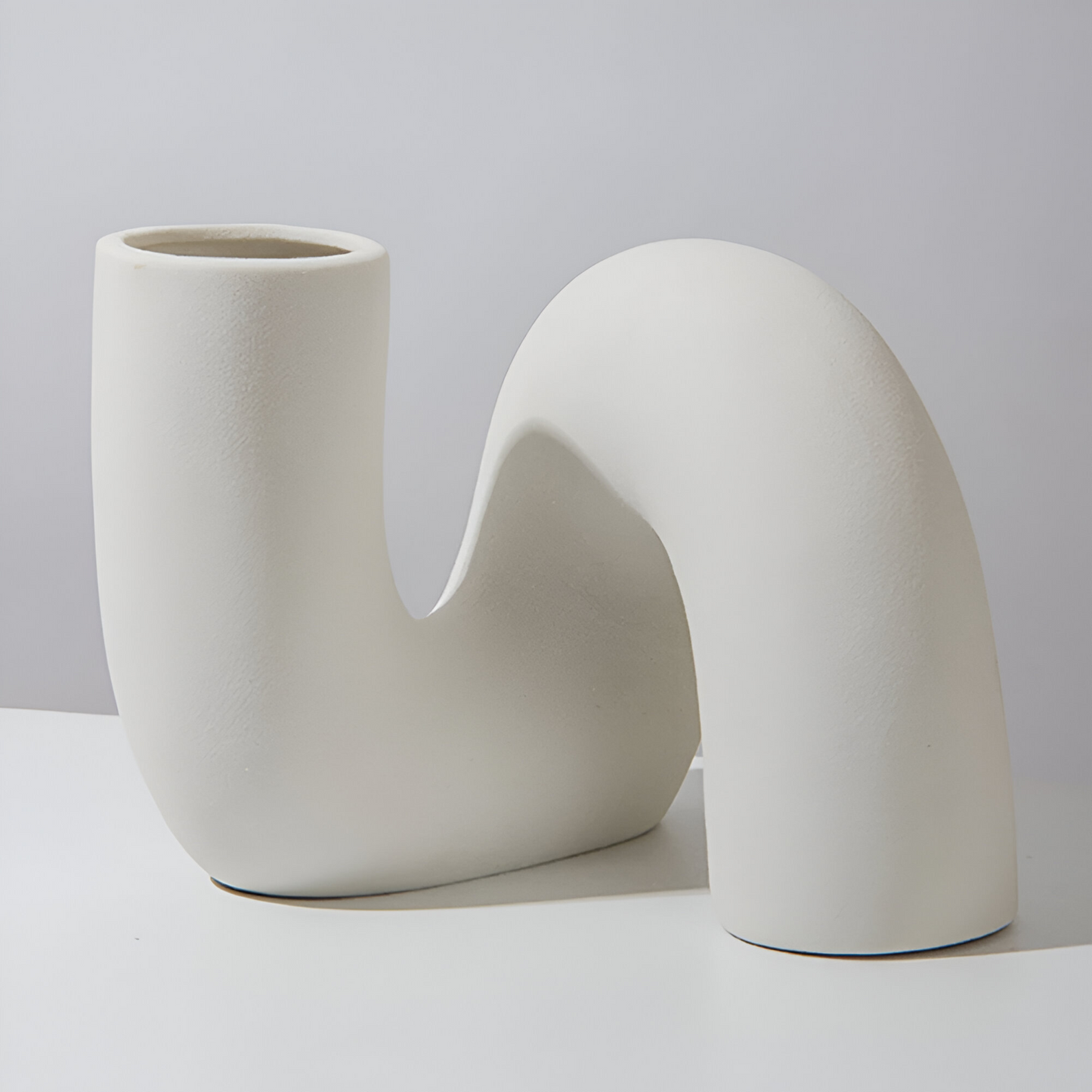 Contemporary Swirl Ceramic Vase