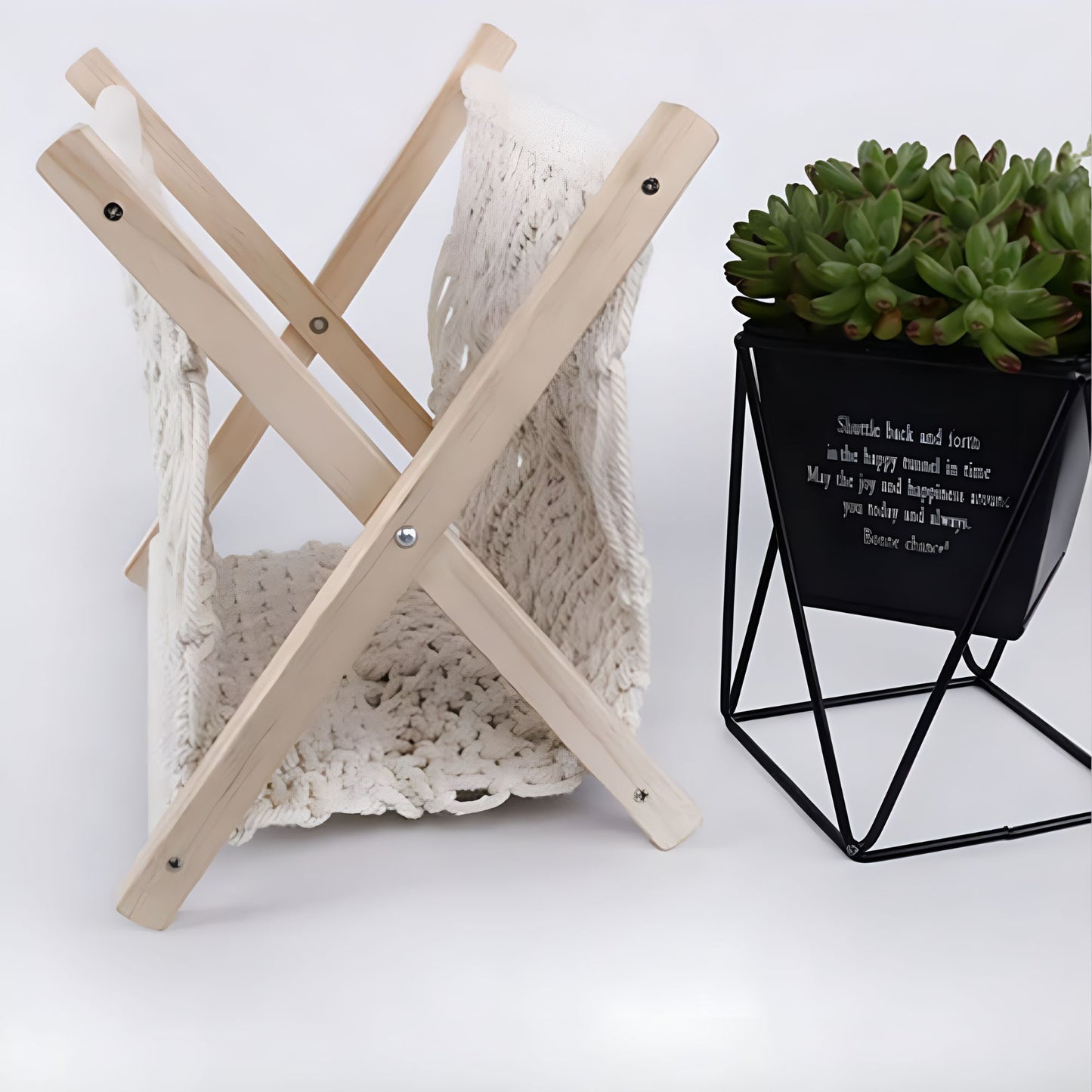 Bohemian Cotton Magazine Holder