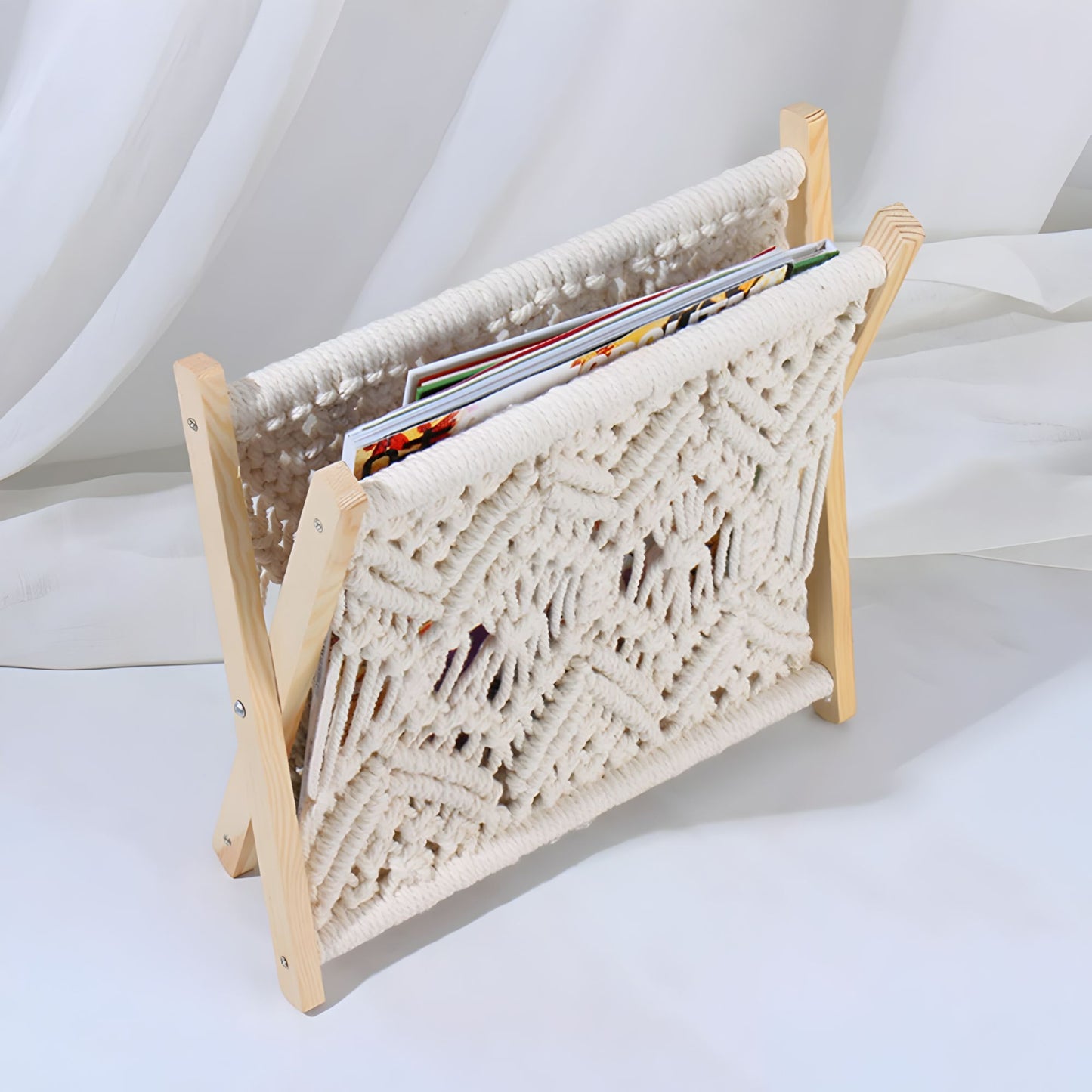 Bohemian Cotton Magazine Holder