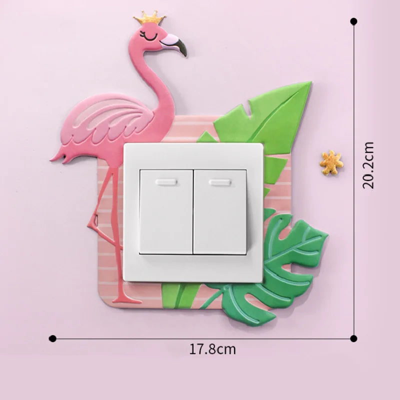 3D Unicorn Switch Sticker Cartoon