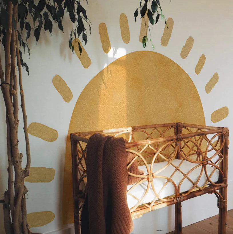 Boho Sun Fabric Wallpaper