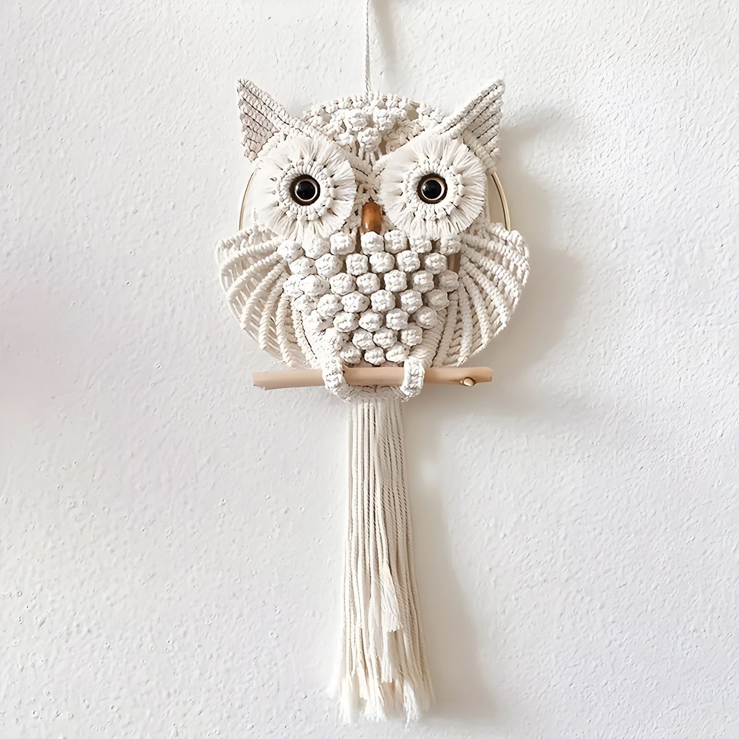 Bohemian Wisdom Owl Macrame