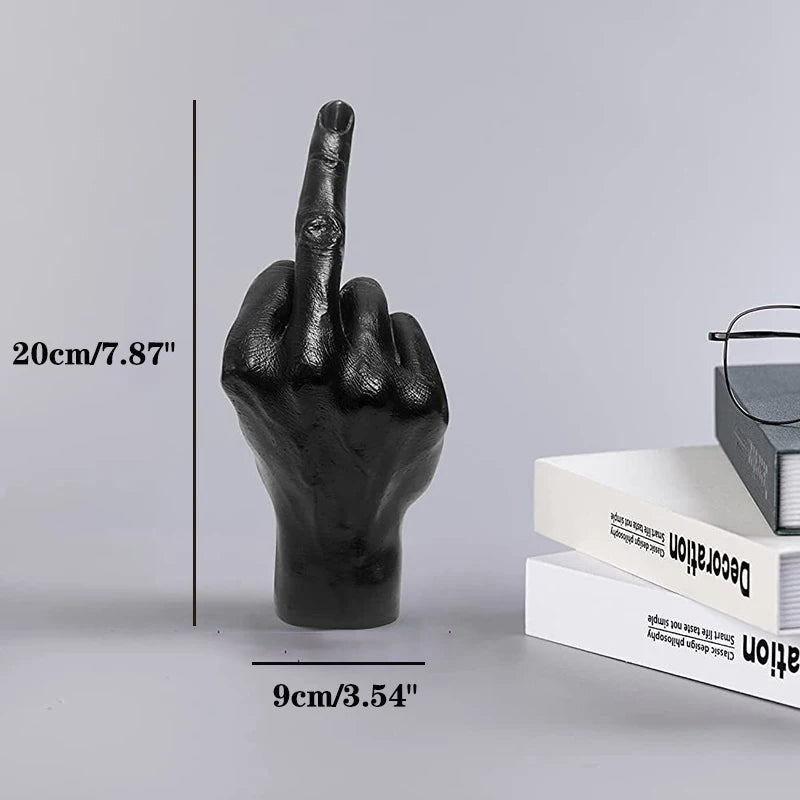 Personalized Middle Finger Statue