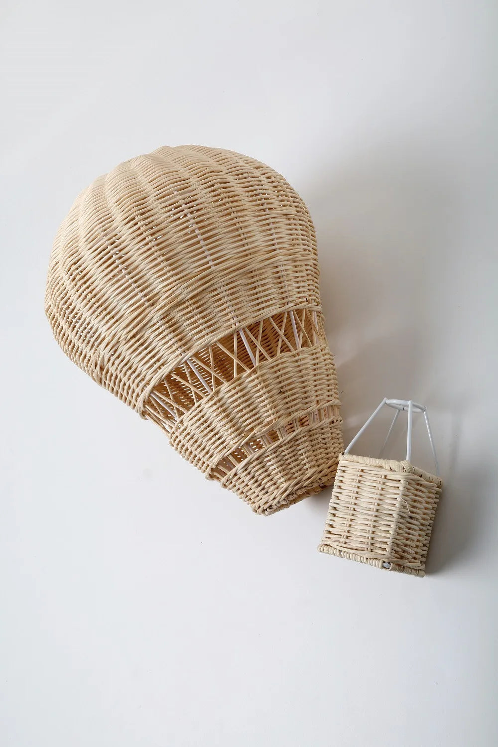 Rattan Hot Air Balloon Decor Hand-woven Wall Hanging