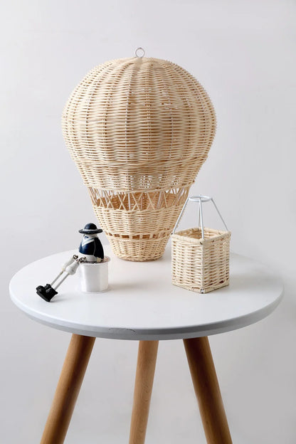 Rattan Hot Air Balloon Decor Hand-woven Wall Hanging